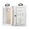 Guess GUHCP13SPSATLE iPhone 13 mini5,4 beżowy/beige hardcase SaffianoTriangle Logo